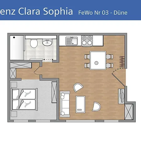 Residenz Clara Sophia Fewo 03 Strandnah Appartamento Binz